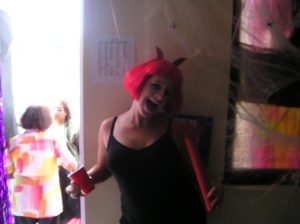 Juf Anneloes als duiveltje