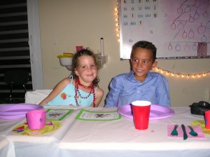 Kerstdiner, Tessa en Indigo