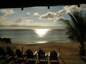 Zonsondergang op Porto Marie