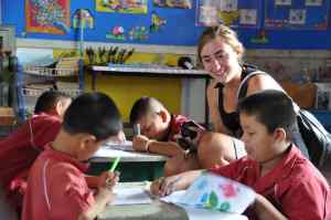 Kijkje nemen in de klas