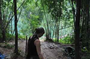 Naar beneden glibberen