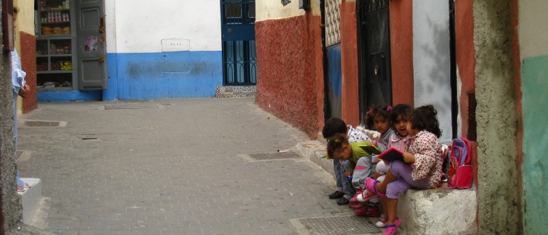 Schoolkinderen in Tanger
