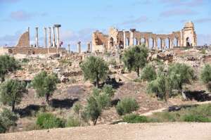 Volubilis, de tempel en de basilica