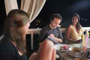 Eten met Friedjof en Susana