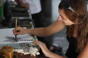 Schilderen in Stanleys atelier