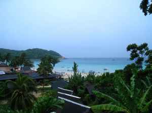 Uitzicht op Long beach