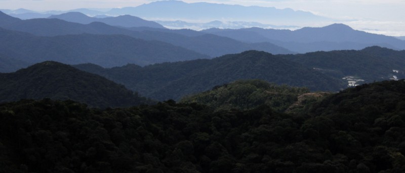 Uitzicht vanaf de hoogste berg