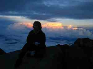 Zonsopkomst op de top