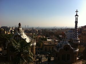 Uitzicht vanaf Parque Güell