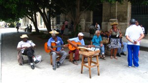 Cubaans bandje in Havana vieja