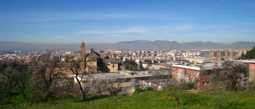 Uitzicht vanaf de campus