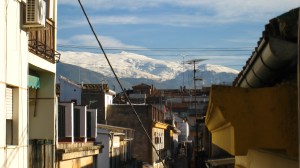 Uitzicht vanaf ons dakterras