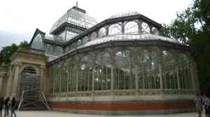 Madrid, park Retiro, palacio de cristal