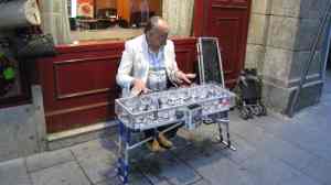 Madrid, straatmuzikant